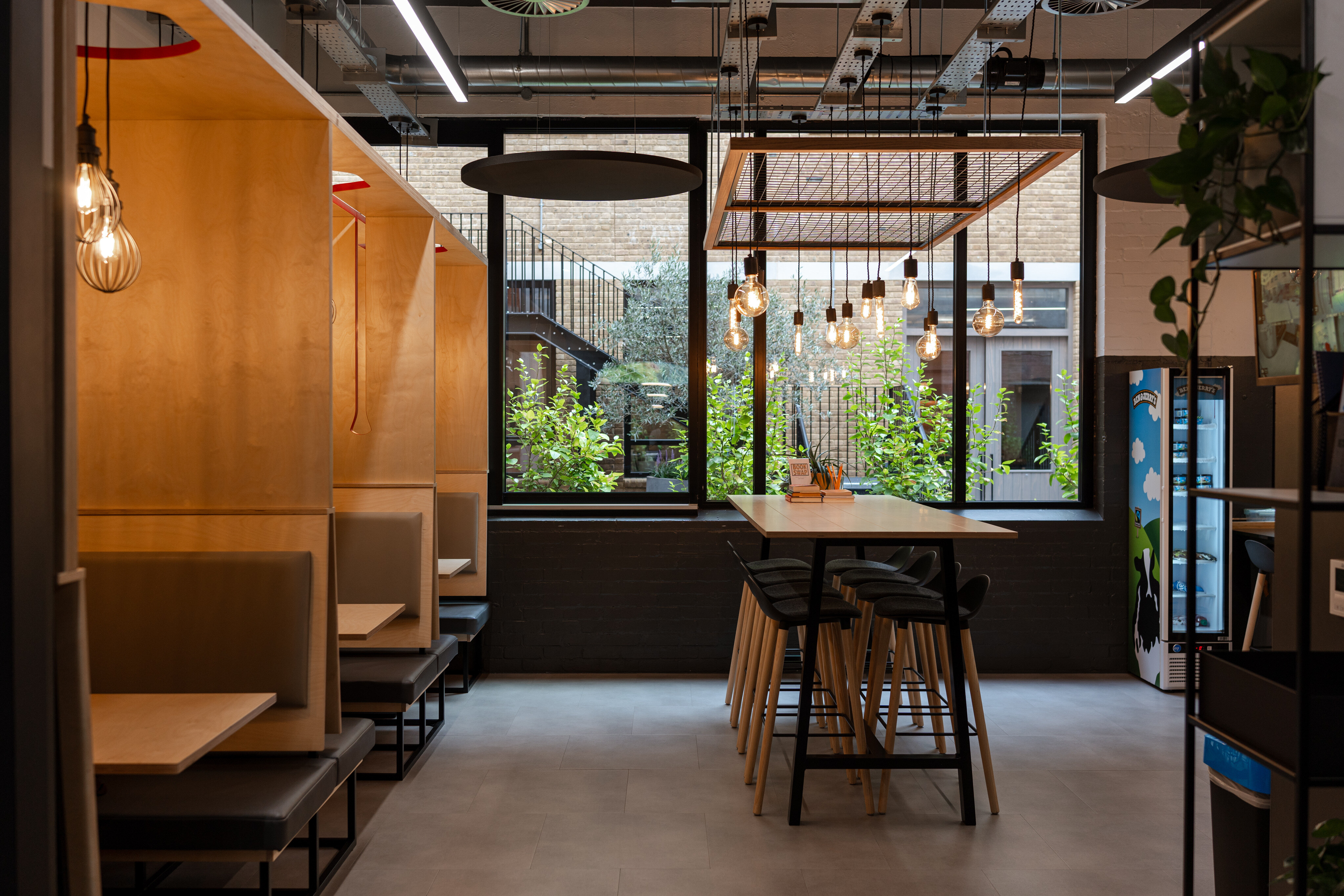 A store is trying to achieve consistent branding throughout all its locations.